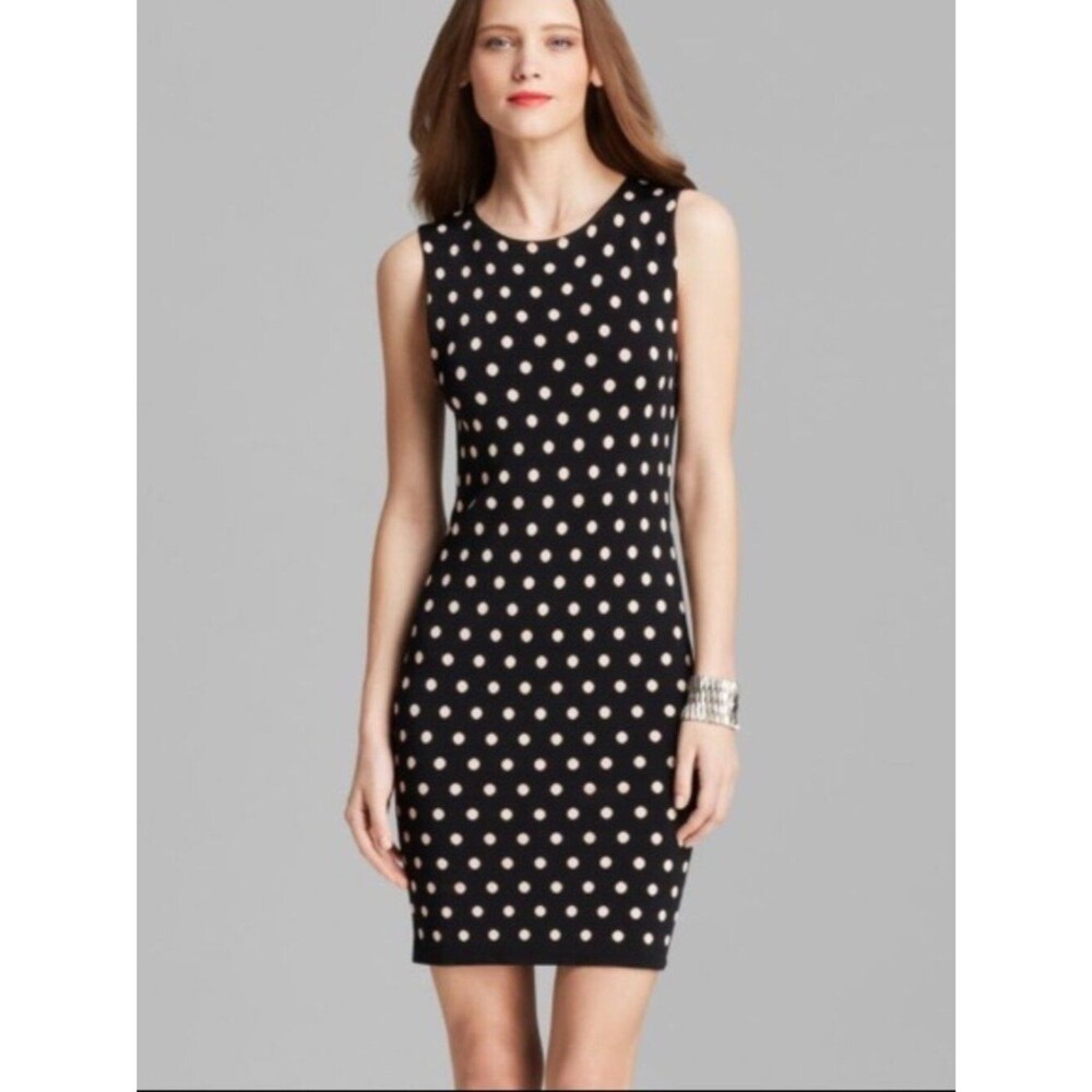 Alice + Olivia Marta Polka Dot Knit Dress Size M
